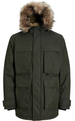 Parka � Capuche Kaki Jack&Jones du 3XL au 8XL