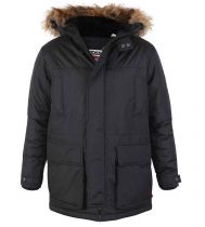 Parka à Capuche Noir du 2XL au 8XL Duke