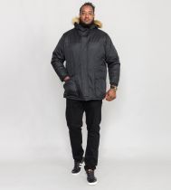 Parka à Capuche Noir du 2XL au 8XL Duke