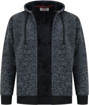 Polaire à Capuche Noir  Du 3XL au 6XL