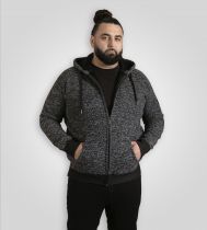 Polaire à Capuche Noir  Du 3XL au 6XL