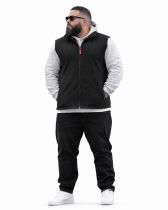 Polaire Sans Manche Noir Abraxas du 2XL au 12XL