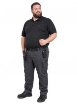 Polo Manches Courtes 9XL et 10XL Noir Ahorn