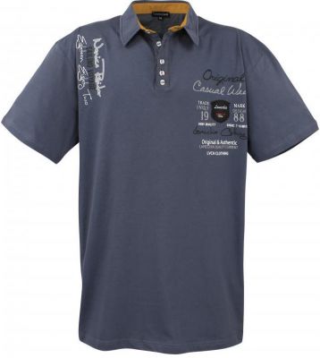 Polo Manches Courtes Anthracite du 3XL au 8XL Lavecchia
