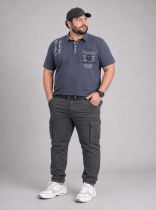 Polo Manches Courtes Anthracite du 3XL au 8XL Lavecchia