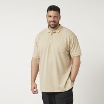 Polo Manches Courtes Beige All Size du 3XL au 8XL