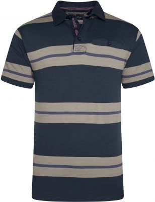 Polo Manches Courtes Beige Kam du 2XL au 8XL