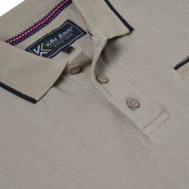 Polo Manches Courtes Beige Kam du 3XL au 8XL