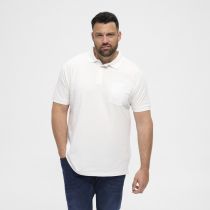 Polo Manches Courtes Blanc du 2XL au 8XL All Size