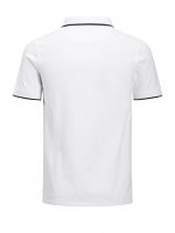Polo Manches Courtes Blanc Jack&Jones du 3XL au 8XL