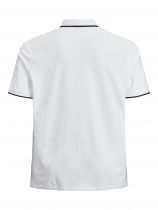 Polo Manches Courtes Blanc Jack&Jones du 3XL au 8XL