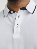 Polo Manches Courtes Blanc Jack&Jones du 3XL au 8XL