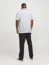 Polo Manches Courtes Blanc Jack&Jones du 3XL au 8XL