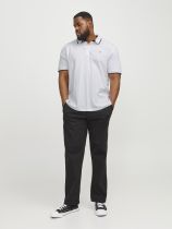 Polo Manches Courtes Blanc Jack&Jones du 3XL au 8XL