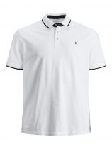 Polo Manches Courtes Blanc Jack&Jones du 3XL au 8XL