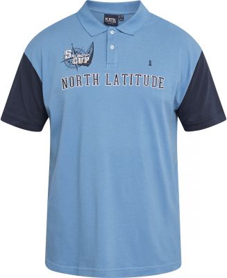 Polo Manches Courtes Bleu All Size du 3XL au 8XL