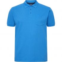 Polo Manches Courtes Bleu du 2XL au 8XL All Size