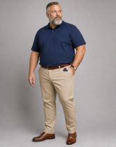 Polo Manches Courtes Bleu fonc&eacute; Kam Jeans du 2XL au 8XL