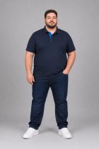 Polo Manches Courtes Bleu Marine Adamo du 3XL au 12XL