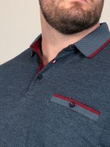 Polo Manches Courtes Bleu Marine Duke Du 3XL au 8XL