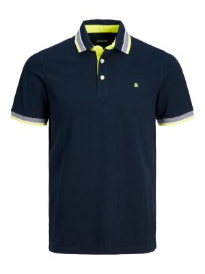 Polo Manches Courtes Bleu Marine Jack&Jones du 4XL au 8XL