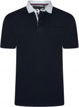 Polo Manches Courtes Bleu Marine Kam du 2XL au 8XL