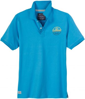Polo Manches Courtes Bleu Redfield du 3XL au 10XL