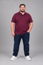 Polo Manches Courtes Bordeaux Adamo du 3XL au 12XL