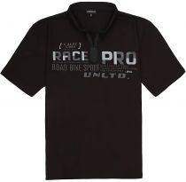 Polo Manches Courtes Col Zip Noir Lavecchia du 3XL au 8XL