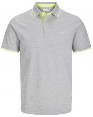Polo Manches Courtes Gris Clair Jack&Jones du 4XL au 8XL