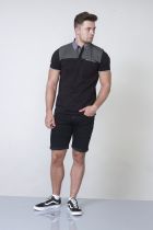 Polo Manches Courtes Noir  Du 2XL au 8XL