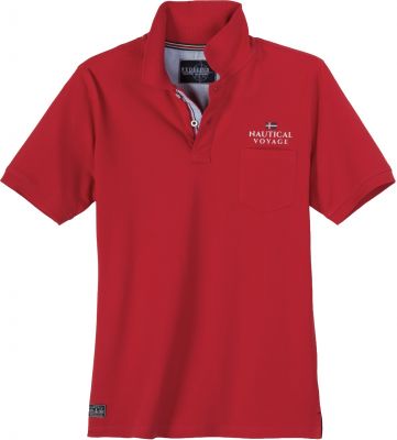 Polo Manches Courtes Rouge Redfield du 3XL au 10XL