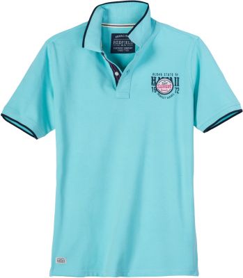 Polo Manches Courtes Turquoise Redfield du 3XL au 8XL