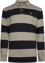 Polo Manches Longues Beige Kam du 2XL au 8XL