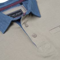 Polo Manches Longues Beige Kam du 3XL au 8XL