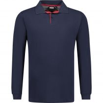 Polo Manches Longues Bleu Marine Adamo du 3XL au 12XL