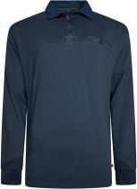 Polo Manches Longues Bleu Marine Kam du 2XL au 8XL