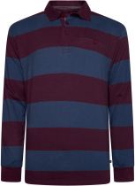 Polo Manches Longues Bleu Marine Kam du 2XL au 8XL