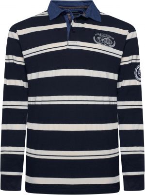 Polo Manches Longues Bleu Marine Kam du 3XL au 8XL