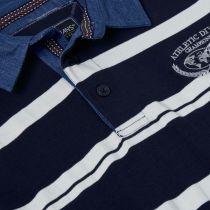 Polo Manches Longues Bleu Marine Kam du 3XL au 8XL