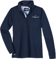 Polo Manches Longues Bleu Marine Redfield du 3XL au 10XL