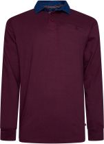 Polo Manches Longues Bordeaux Kam du 2XL au 8XL