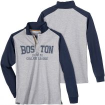 Polo Manches Longues Gris Redfield du 3XL au 10XL