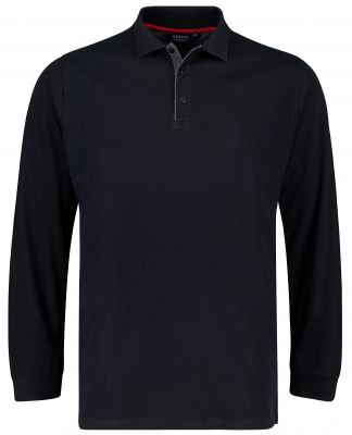 Polo Manches Longues Noir Adamo du 3XL au 12XL
