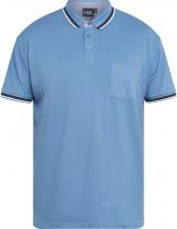 Polo Strech Manches Courtes Bleu All Size du 3XL au 8XL