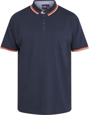 Polo Strech Manches Courtes Bleu Marine All Size du 3XL au 8XL