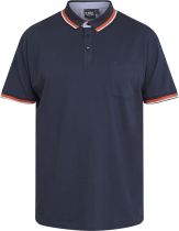Polo Strech Manches Courtes Bleu Marine All Size du 3XL au 8XL