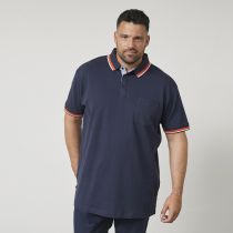 Polo Strech Manches Courtes Bleu Marine All Size du 3XL au 8XL