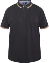 Polo Strech Manches Courtes Noir All Size du 3XL au 8XL