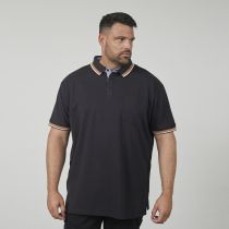 Polo Strech Manches Courtes Noir All Size du 3XL au 8XL